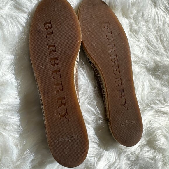 BURBERRY HOUSE CHECK PATTERN ESPADRILLES Size 39.5 - Picture 3 of 7
